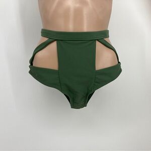 Bfyne Swim Bikini Bottom Size L Green Color